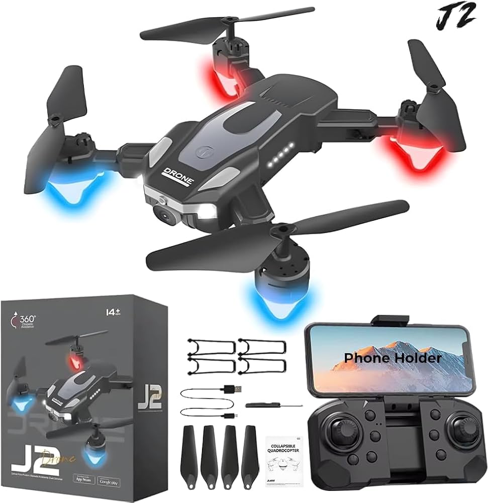 J2 Drone - Foldable Dual Camera Drone with HD Double Camera,