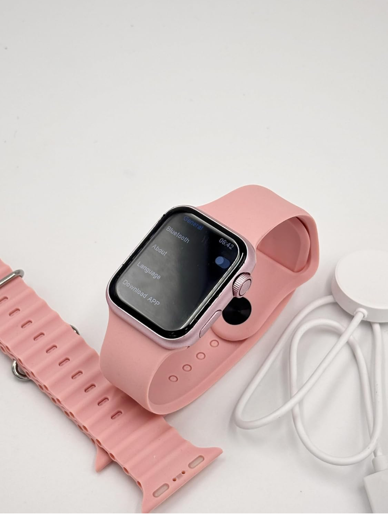 X10 ladies Mini Smartwatch – very small watch 1.72 Infinite Display, Sleek & Compact Design, Advanced Fitness & Health Tracking, Heart Rate Monitor, Stylish & Comfortable All-Day Wear (Pink/Black)