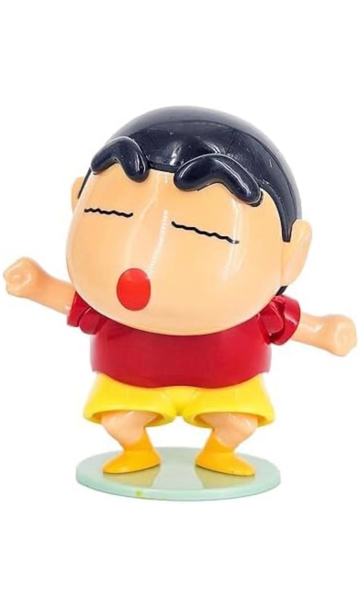 Dancing Shinchan Action Figure 8 cm | Crayon Shin-chan Collectible Toy | Cute Anime Figurine for Kids & Fans | Dancing Pose Miniature Desk & Car Dashboard Décor (Shinchan)