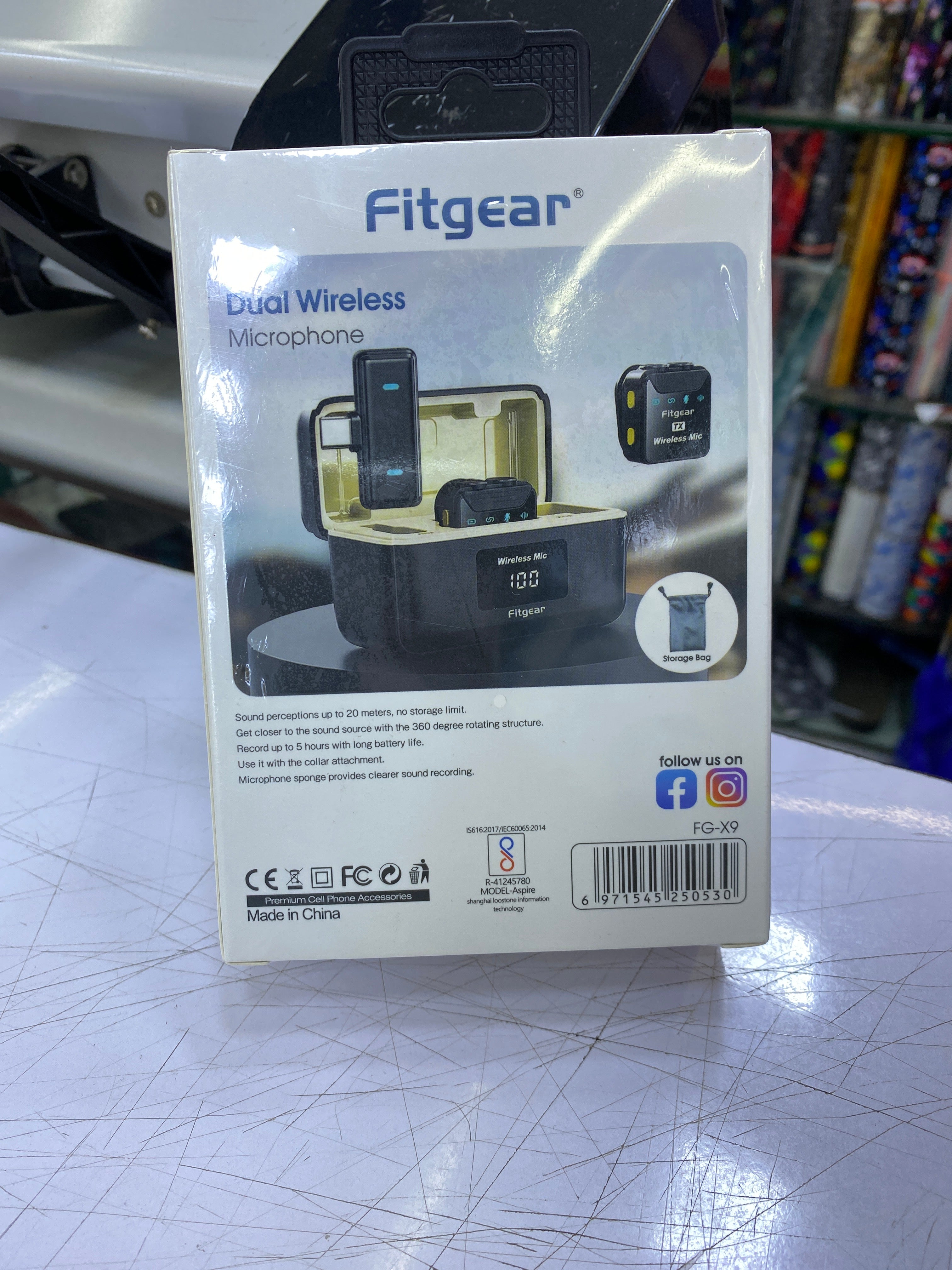 Dual Wireless mic for iPhone android 2 in 1 clear recording