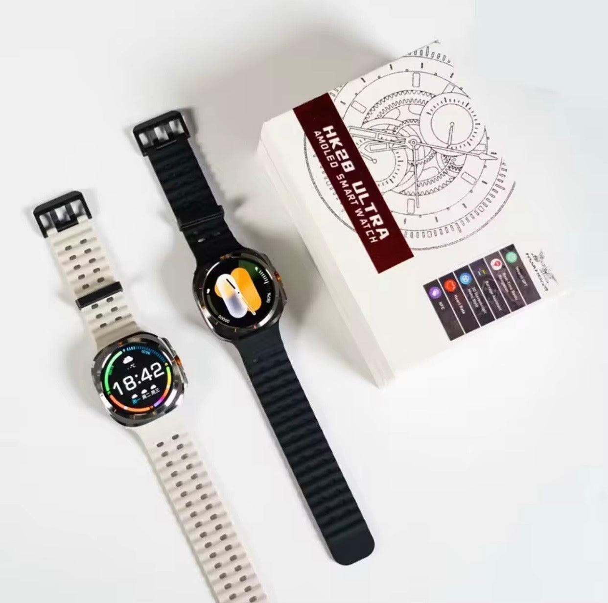 HK28 Ultra Smartwatch - AI-Powered, Bluetooth Calling, AMOLED Display