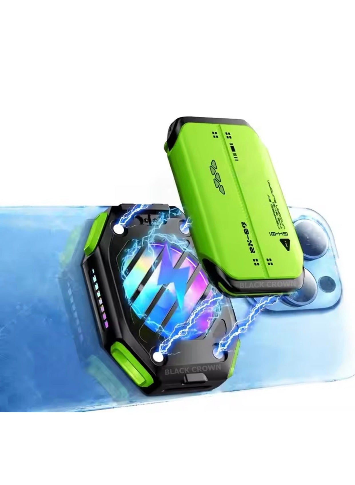 Magnetic Phone Cooler & Holder with Removable Battery | 7-Speed Semiconductor RGB Gaming Refrigeration | Portable External Radiator for Cooling Device and Smooth Working.