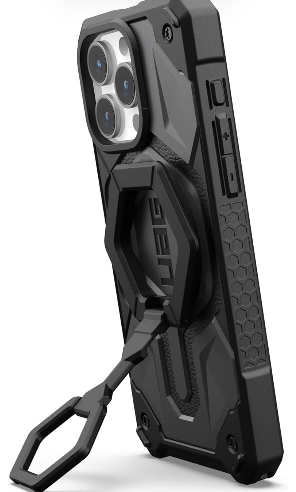 Magnetic Phone Ring Stand Compatible with Mag-Safe Magnet, Removable Metal Finger Ring Grip & 360 Rotation Adjustable Kickstand for iPhone 16/15/14/13, Galaxy S24/S23/S22 - Black