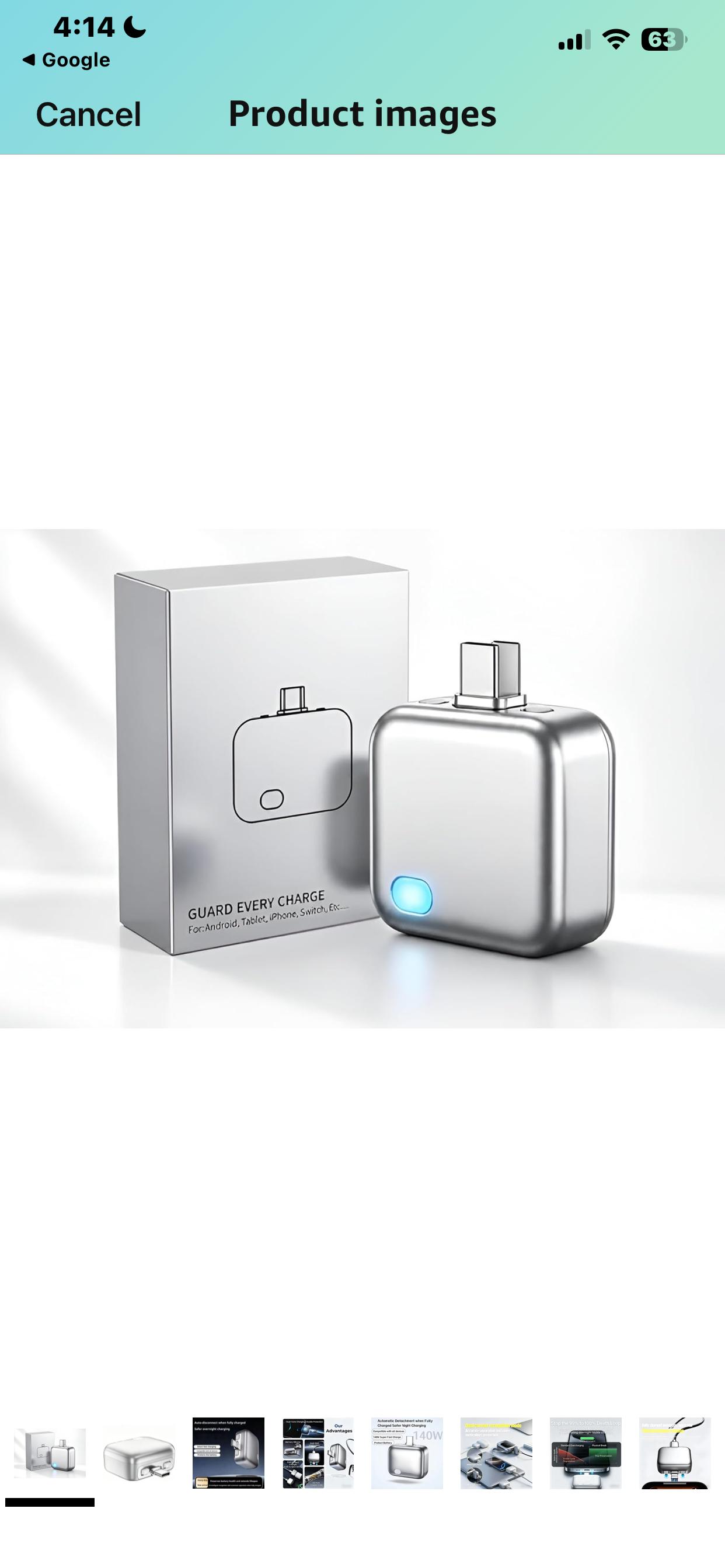 Smart Charger mini Adapter with Auto Power disconnector | Light Weight | for Android, iOS, Tablet etc
