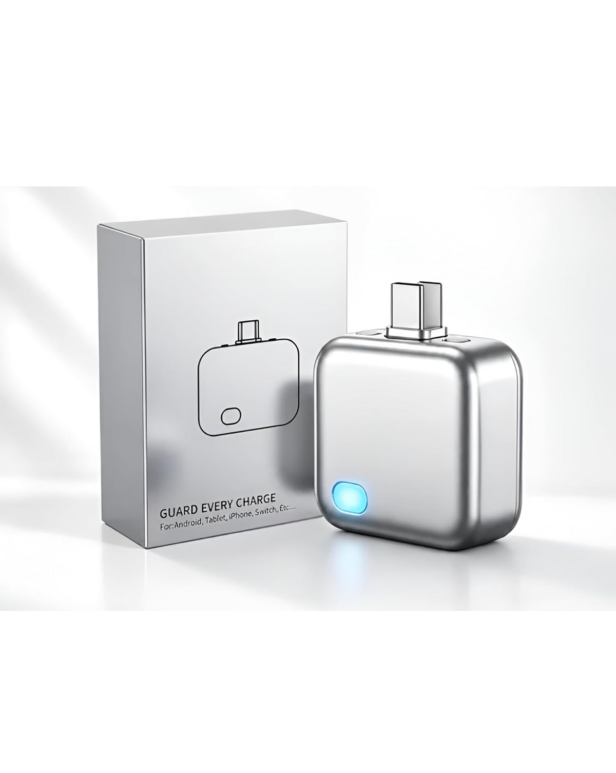 Smart Charger mini Adapter with Auto Power disconnector | Light Weight | for Android, iOS, Tablet etc