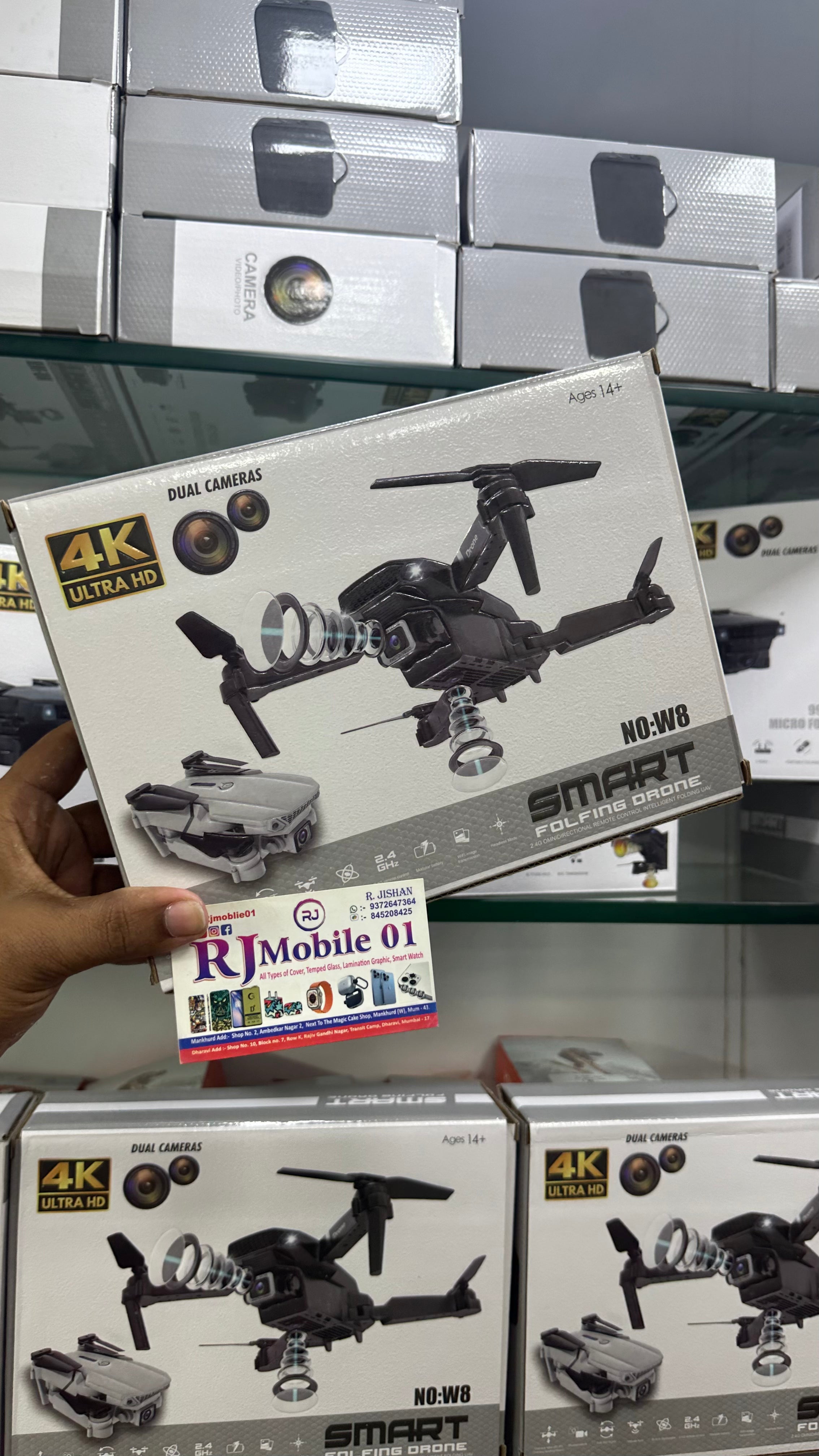 Foldable Drone With HQ WiFi dual HD Camera Remote Control – RJMobile01