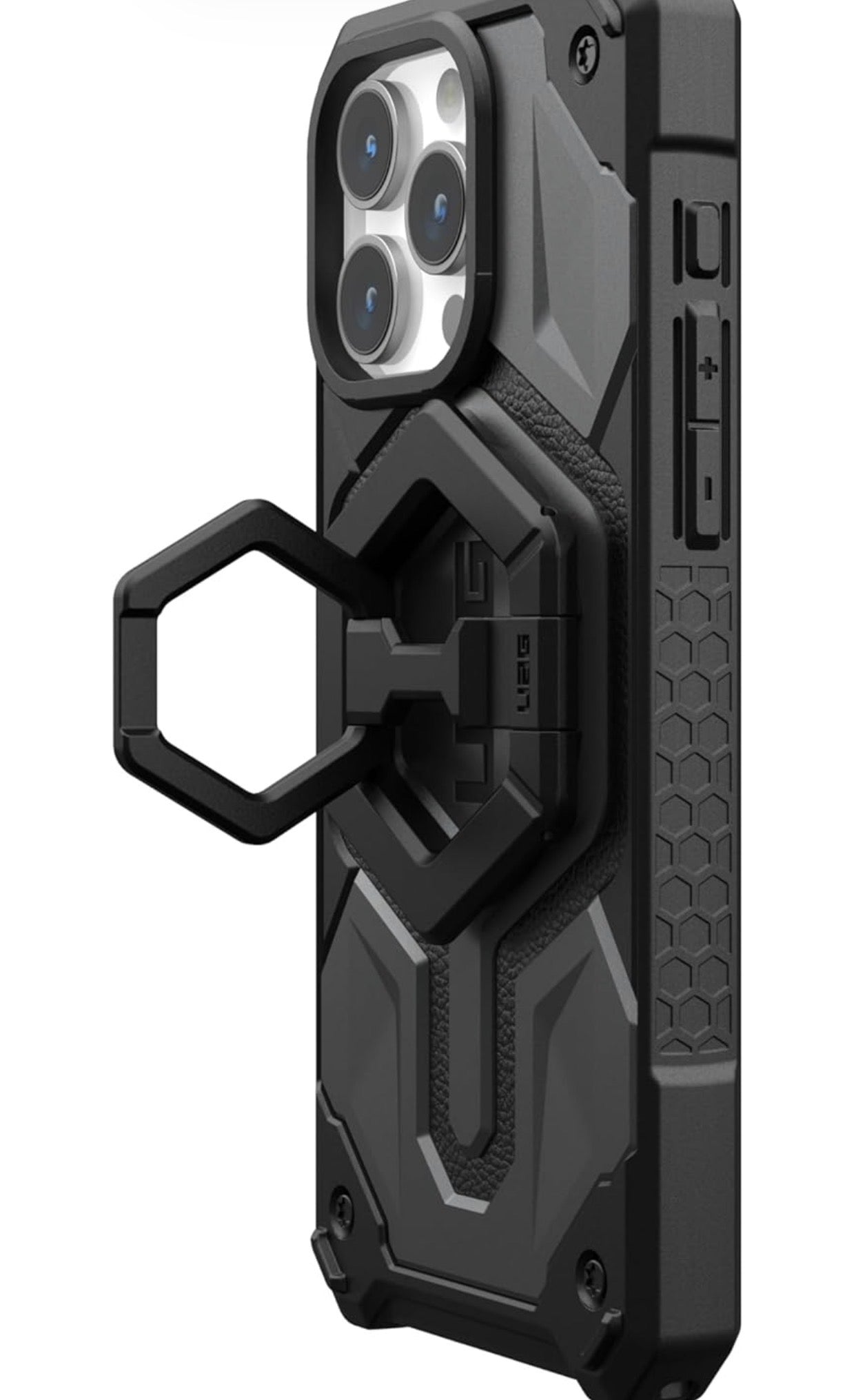 Magnetic Phone Ring Stand Compatible with Mag-Safe Magnet, Removable Metal Finger Ring Grip & 360 Rotation Adjustable Kickstand for iPhone 16/15/14/13, Galaxy S24/S23/S22 - Black