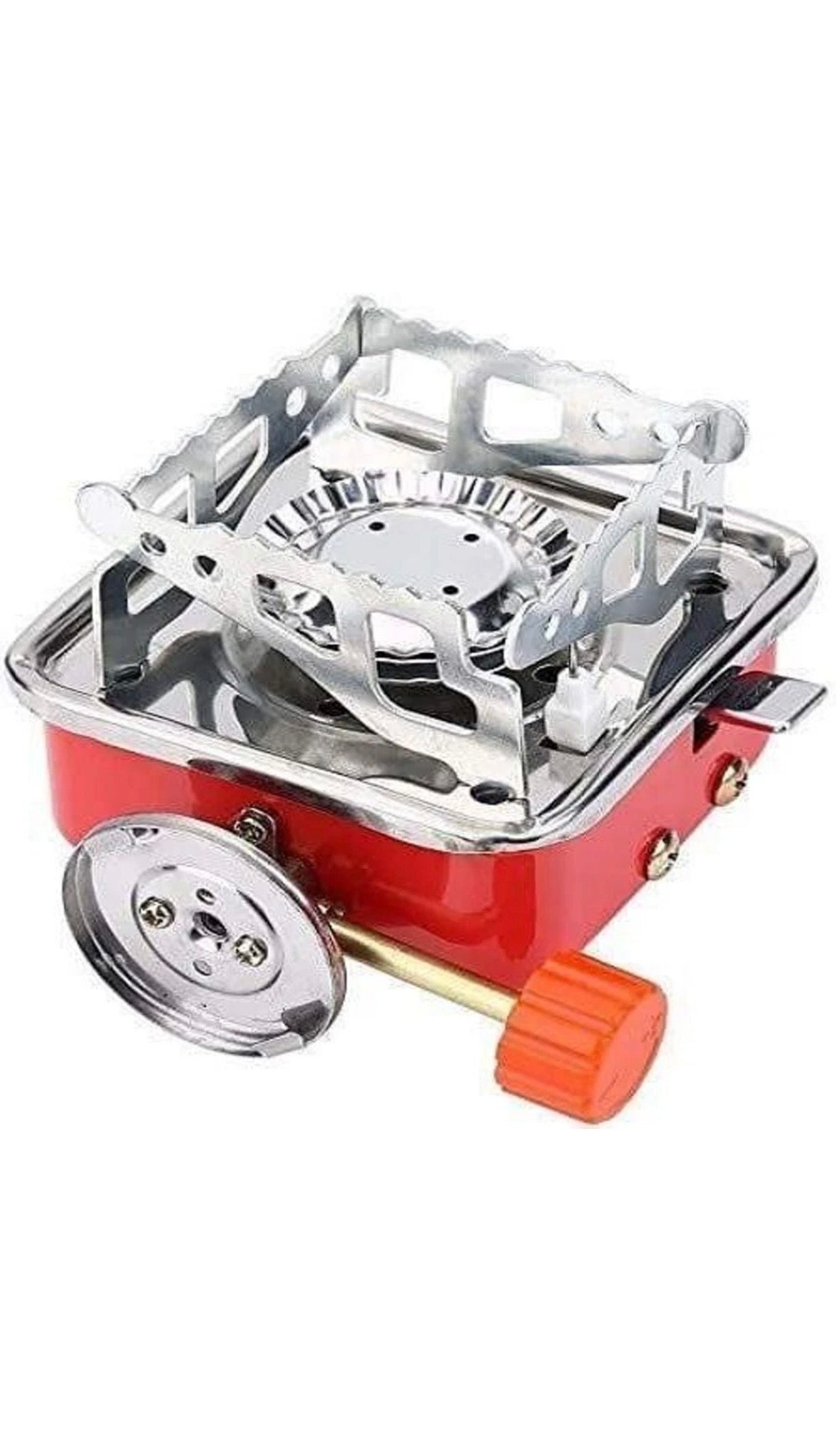 Ultralight Camping Stove Portable Mini Outdoor
Folding Metal Camping Gas Stainless Steel
Manual Butane Gas Stove (1 Burners)