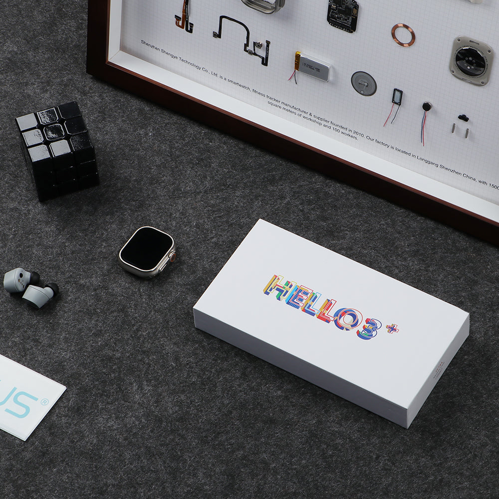 Hello Watch 3 Plus Ultra Smart Watch Men AMOLED NFC Compass Smartwatch Always on Display 4GB ROM Local Music for Android IOS New Hello watch 3 +