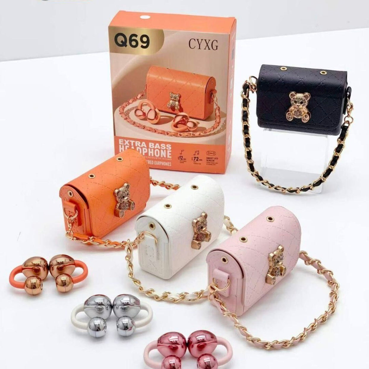 CYXG Q69 Wireless Stylish earbuds with high quality case and audio