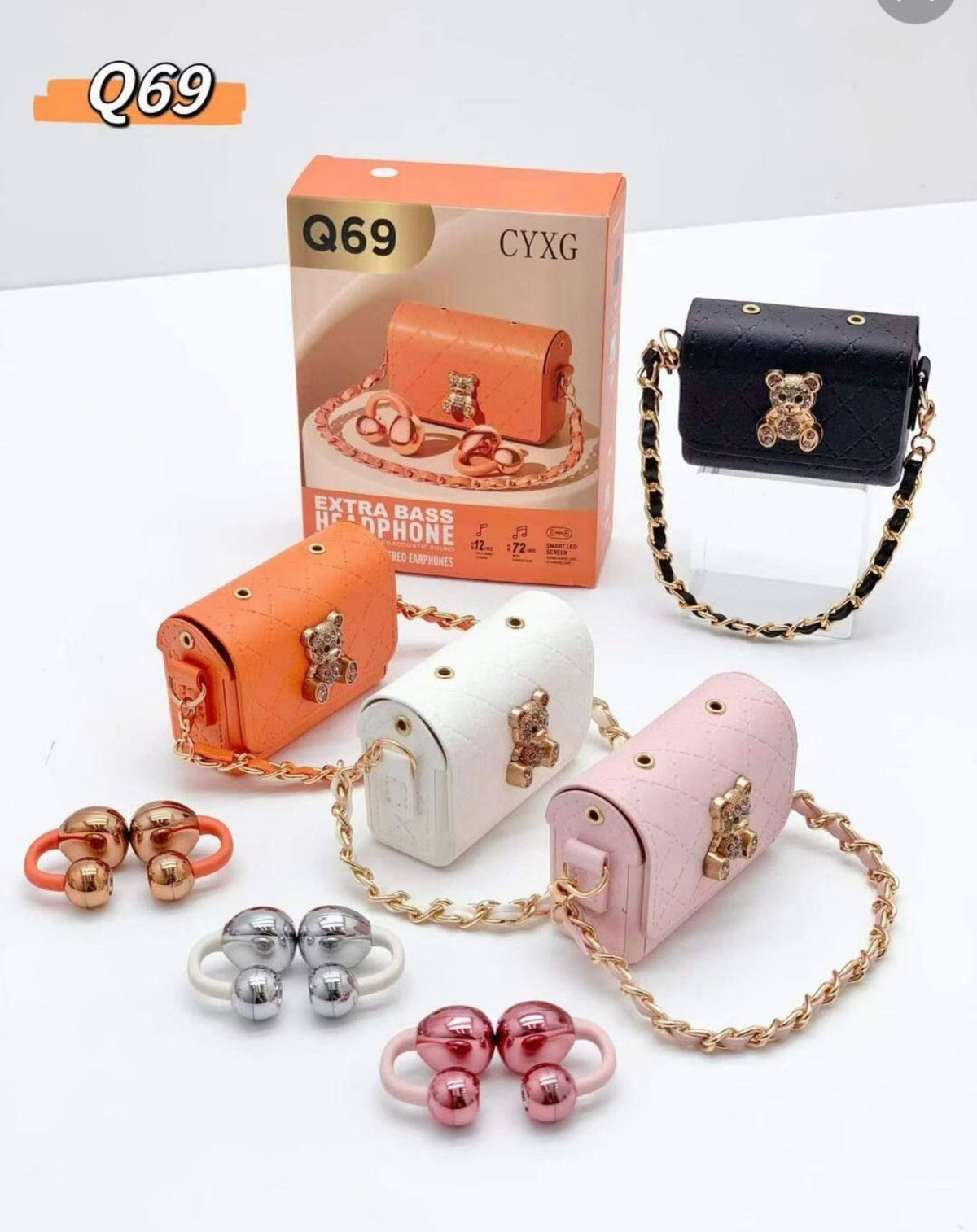 CYXG Q69 Wireless Stylish earbuds with high quality case and audio