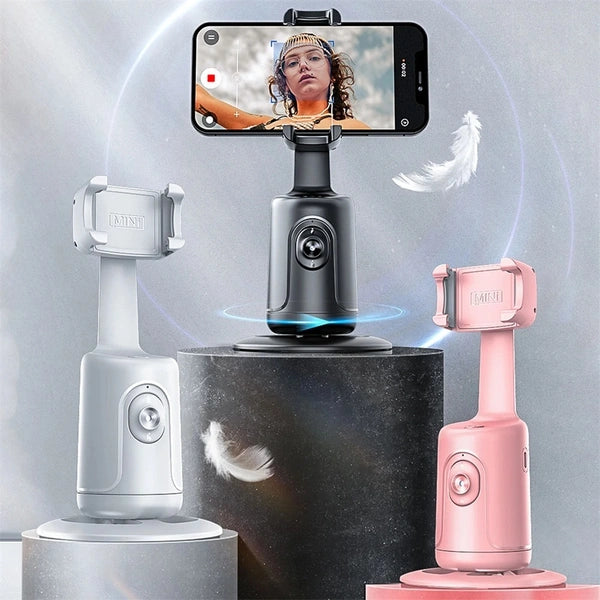 360° Rotation Follow-Up Gimbal Stabilizer With Selfie Stick Tripod - Perfect For TikTok Live Youtube Instagram Reel And Photography
