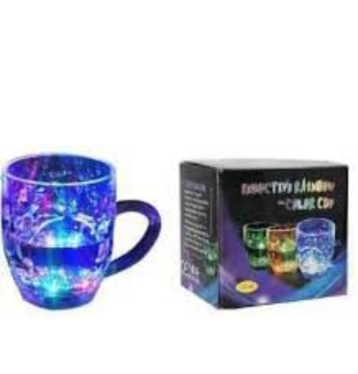 Inductive Rainbow Color Changing LED Mug - Magic Light-Up Cup for Kids and Parties (Set of 1)