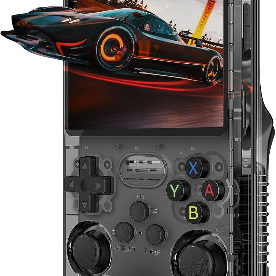 Retro R36S Handheld Gaming Console 64 GB with Retro Games (Black)