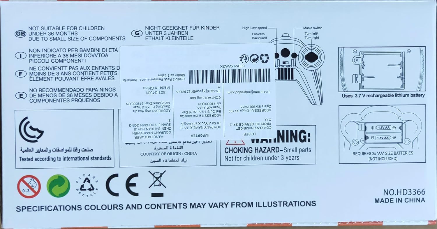 Robot, Set of 2 RC Bumper Cars with LED and Rechargeable Battery, Interactive Toy for Kids Boys and Girls,