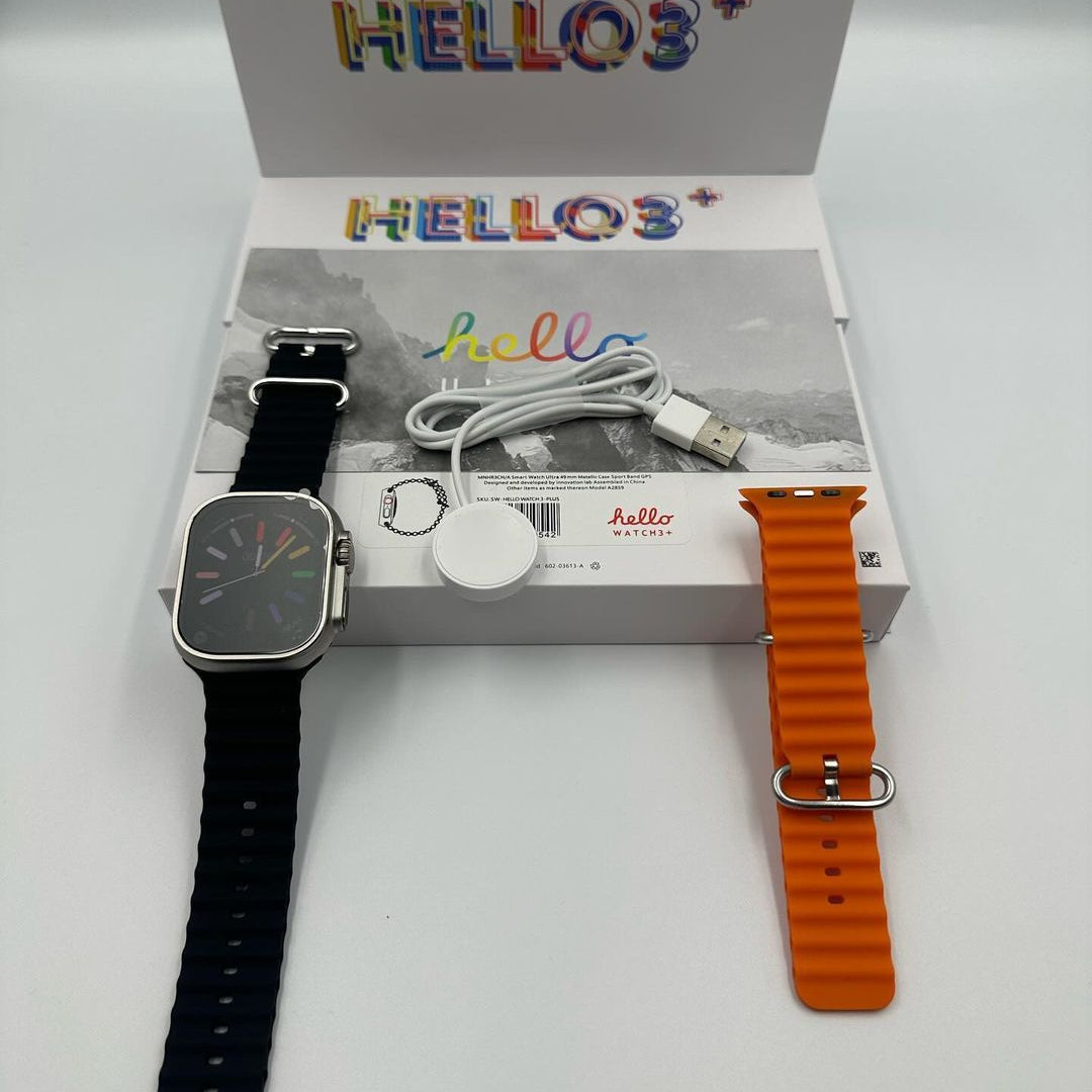 Hello Watch Plus Ultra Smart Watch Men AMOLED NFC Compass