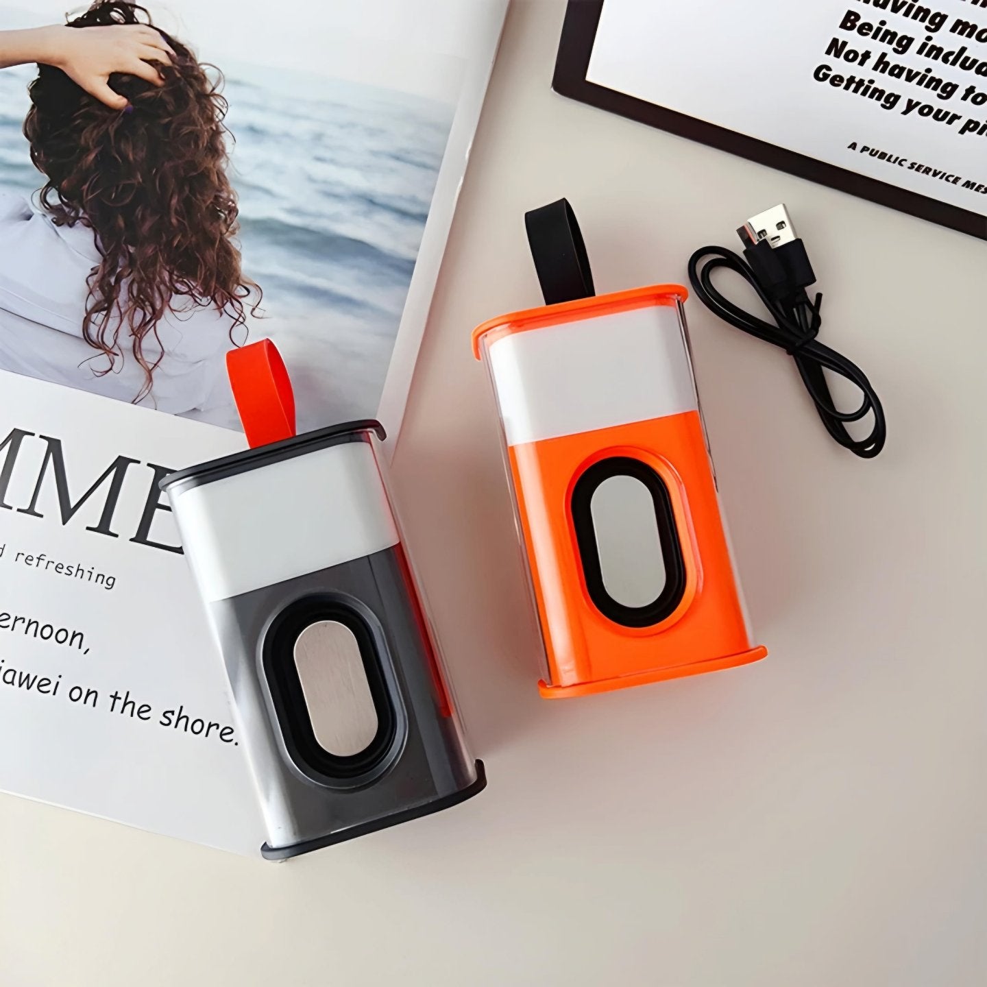 Transparent Mecha Wireless Bluetooth Speaker Portable Mini Subwoofer Support 3D Surround Sound TWS Series Audio Loudspeaker