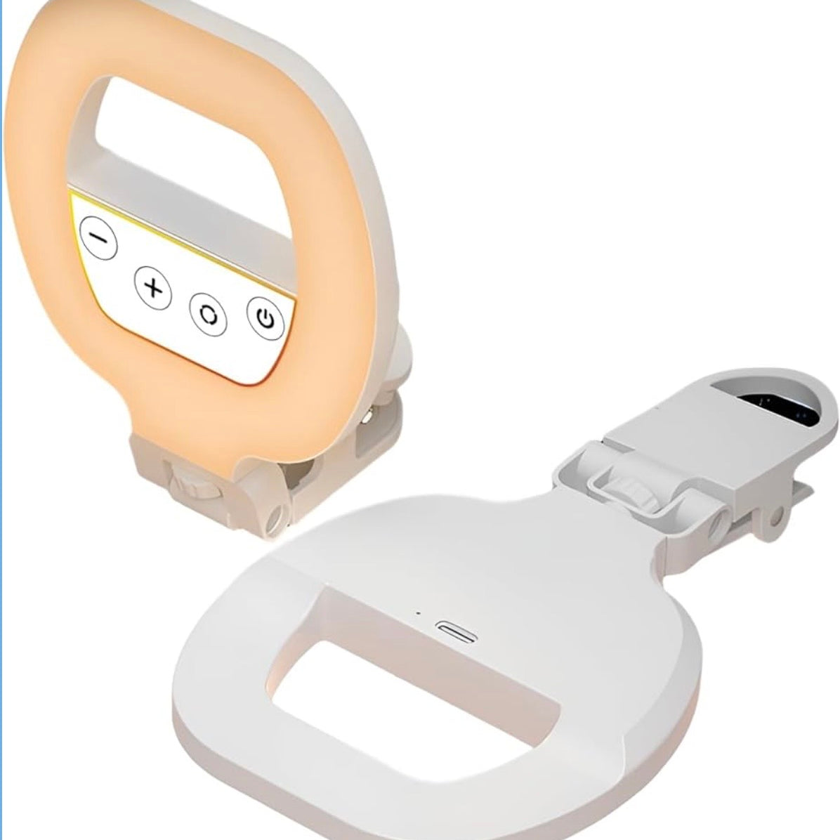 W60 clamp mini Fill Light Phone Selfie Ring Light Three Colors Mode Phone Laptop Camera Photography Video Light for Live Make up Selfie Beauty