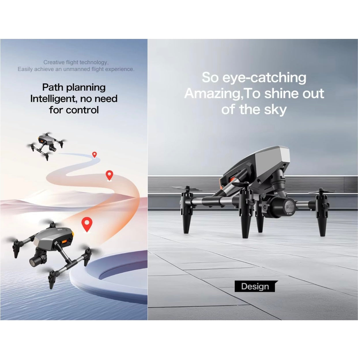 XD1 DRONE Drone-with-1080P-Camera-One-Key-Take-Off-Land-4K