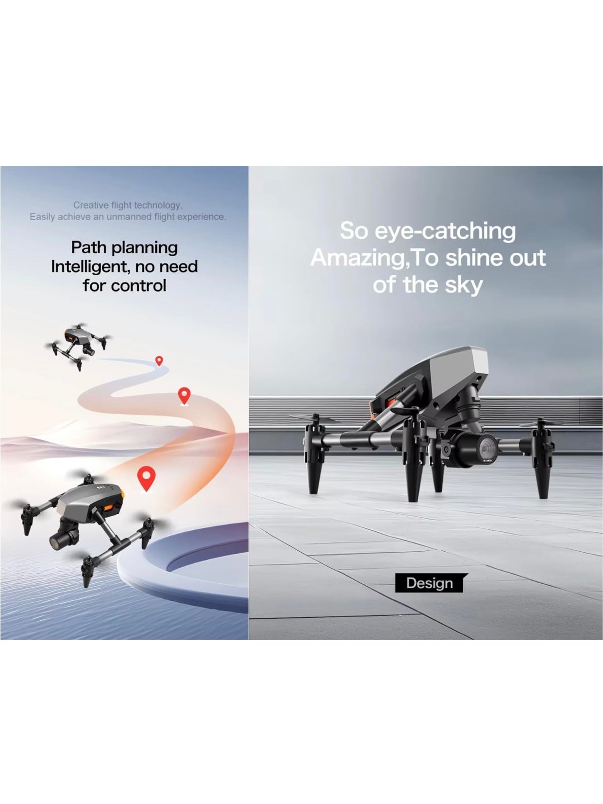 XD1 DRONE Drone-with-1080P-Camera-One-Key-Take-Off-Land-4K