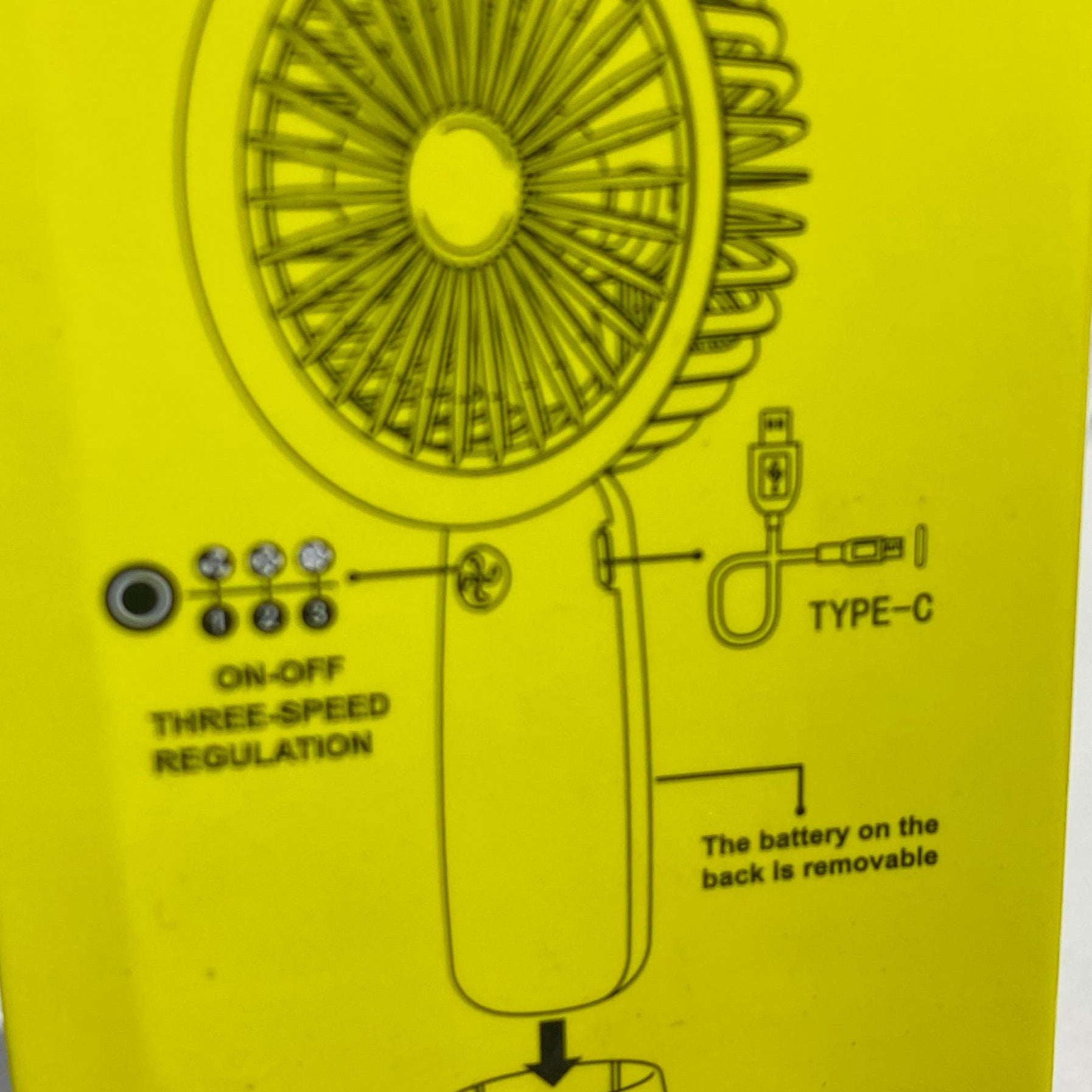 USB Rechargeable Handheld Mini Fan Outdoor Portable Small Electric Fan