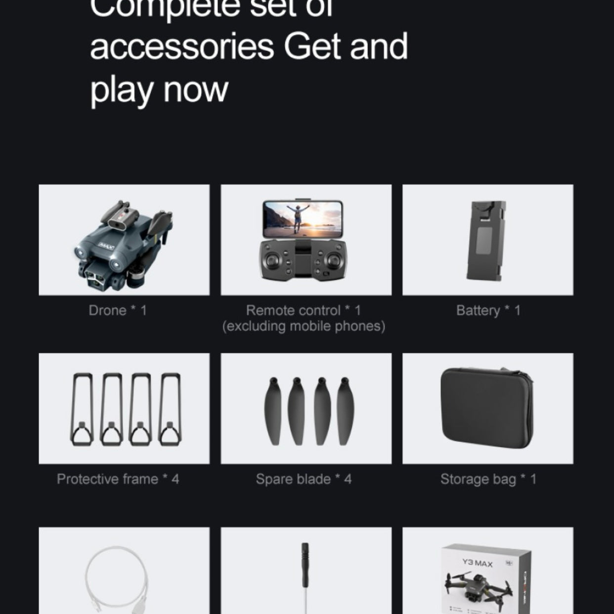 M3 MAX Drone with 3 Camera 5G WIFI 360 Obstacle Avoidance FPV Foldable Drone