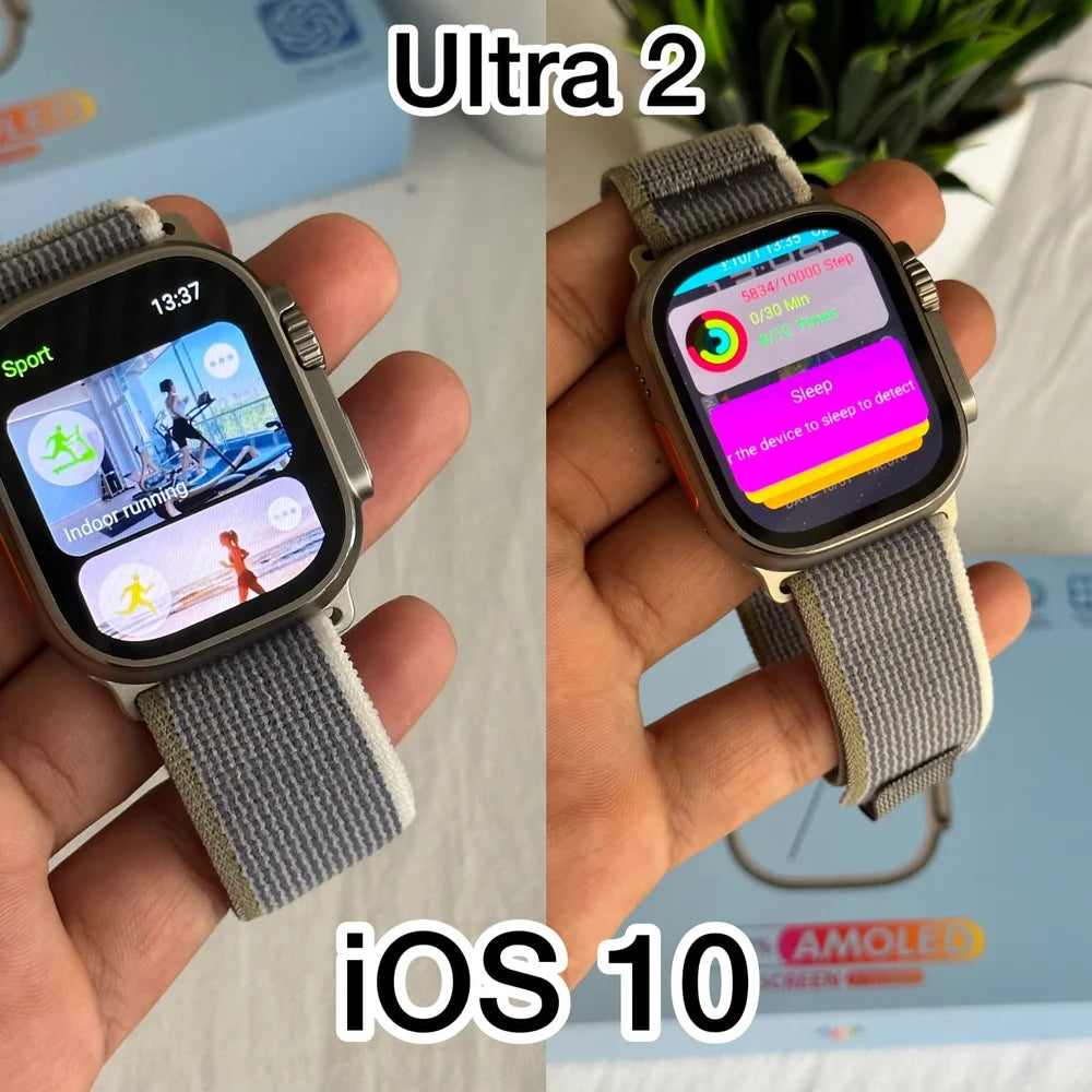 Hw69 Ultra 2 Amoled 2.01 inch Screen Zinc Alloy Chat GPT Series 9 Ultra 2 BT Call Smart Watch HW69 Ultra 2Amoled Screen 1GB ROM Local music game ChatGPT Compass, Bluetooth