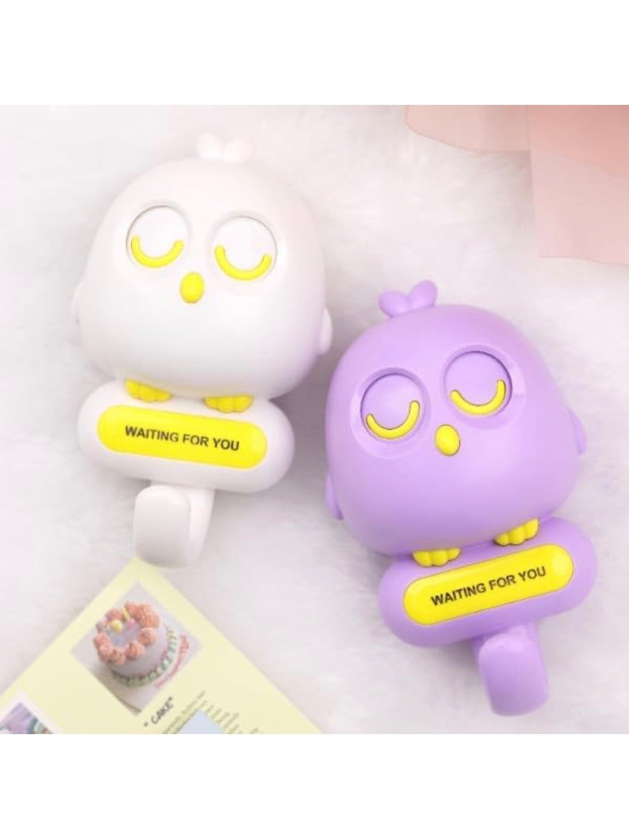 Cute Owl Wall Key Holder with Hook, Decorative Animal Design, Multiple Colours Available.