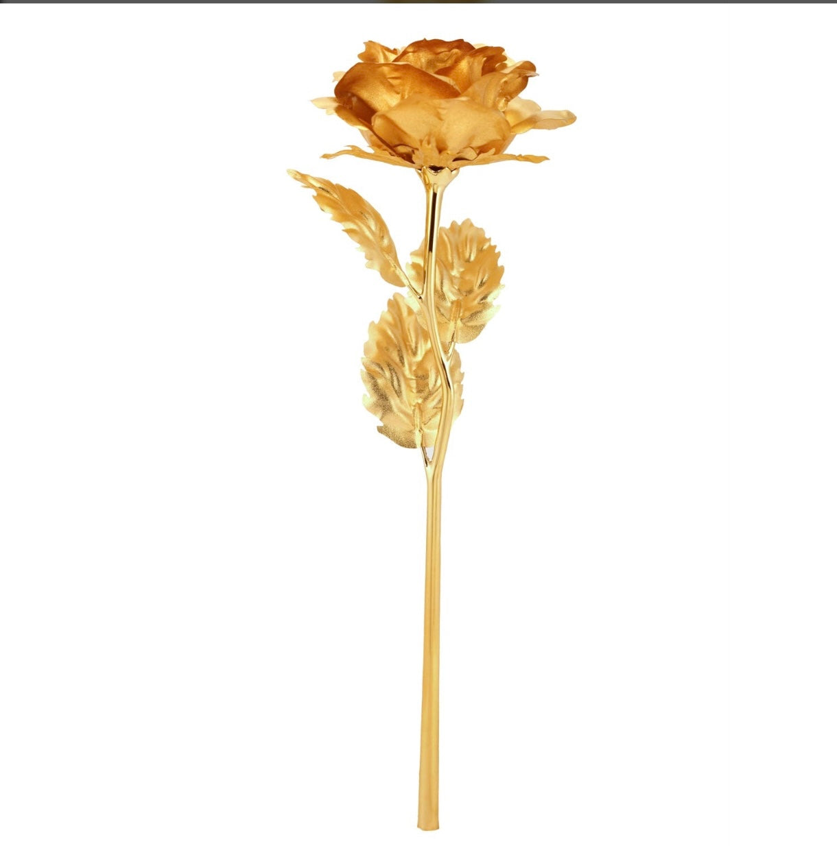 Luxury Decorative Gold Plated Artificial
Golden Rose with Box