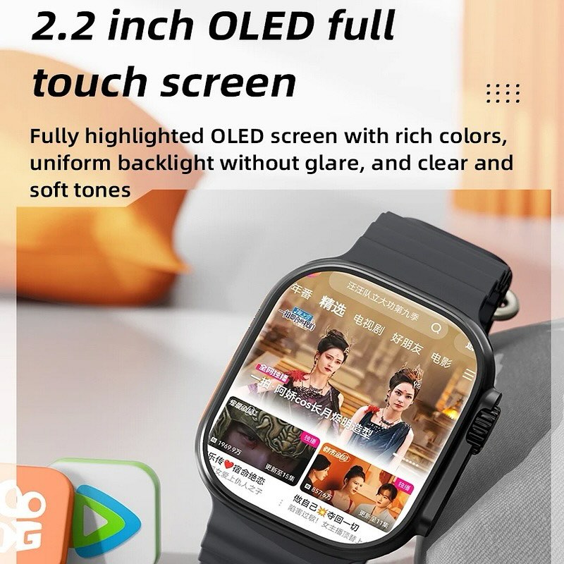S12 Ultra SIM card android 4G smartwatch Rotating 360Camera 2GB RAM