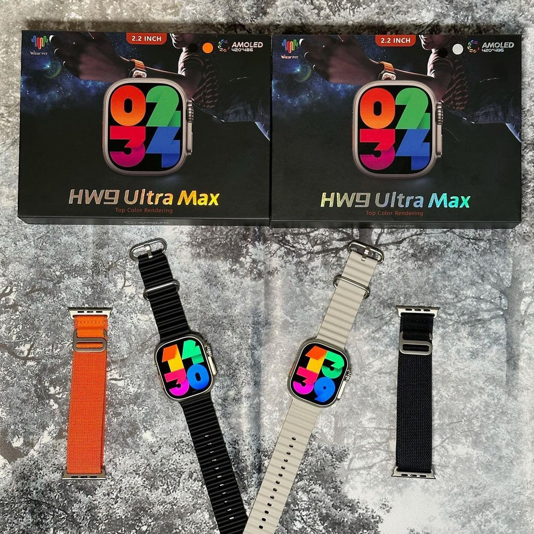 HW9 Ultra Max Smart Watch 49mm Amoled Display 2.2-inch HD Screen, Always On Display