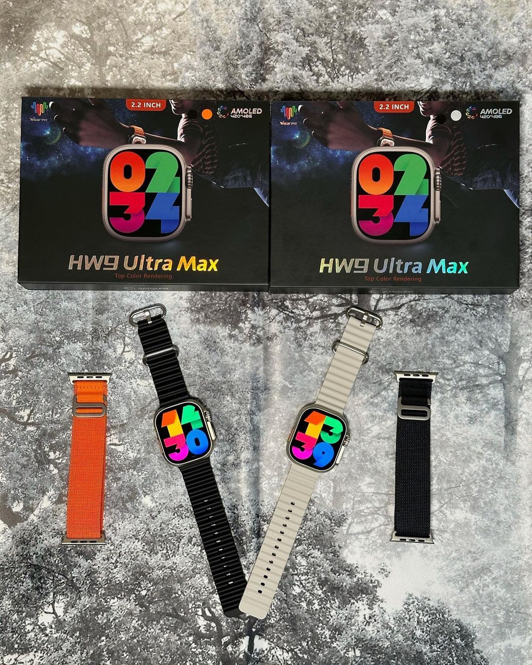 HW9 Ultra Max Smart Watch 49mm Amoled Display 2.2-inch HD Screen, Always On Display