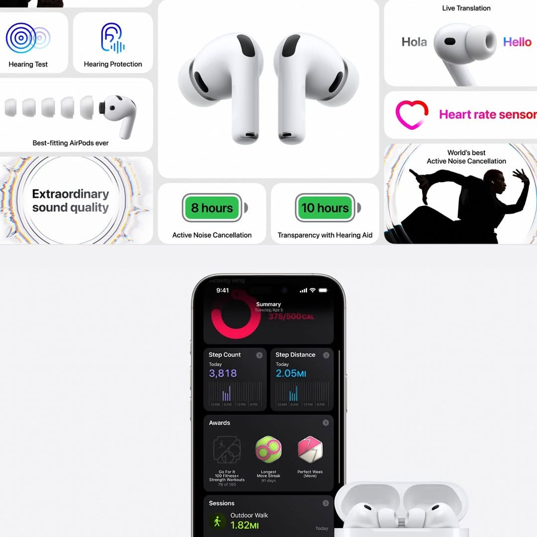 Pr03 Bluetooth wireless AirPods active noise cancellation latest 2025 ￼￼