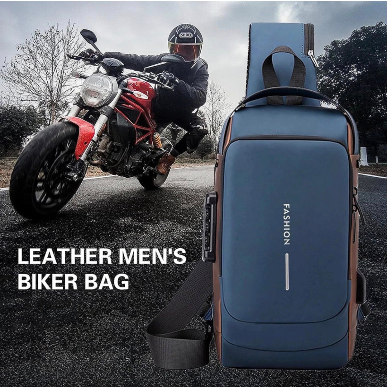 Multifunction Password Anti-Theft Sacgear Backpack Sling Bag Shoulder Crossbody Chest Bag with USB Charging Port Lightweight