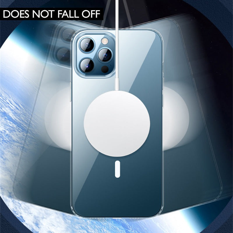 Premium Transparent Ultra Hybrid Mag Safe Compatible TPU & PC Back Case By