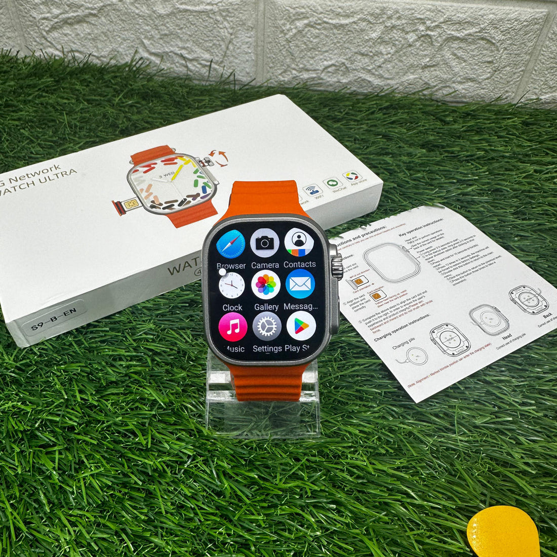 S12 Ultra SIM card android 4G smartwatch Rotating 360Camera 2GB RAM