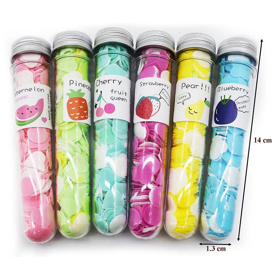 Disposable Tube Paper Soap in Flavour Design Tube
Shape Plastic Bottle for Travel (Set of 5)