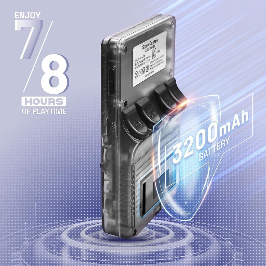 Retro R36S Handheld Gaming Console 64 GB with Retro Games (Black)