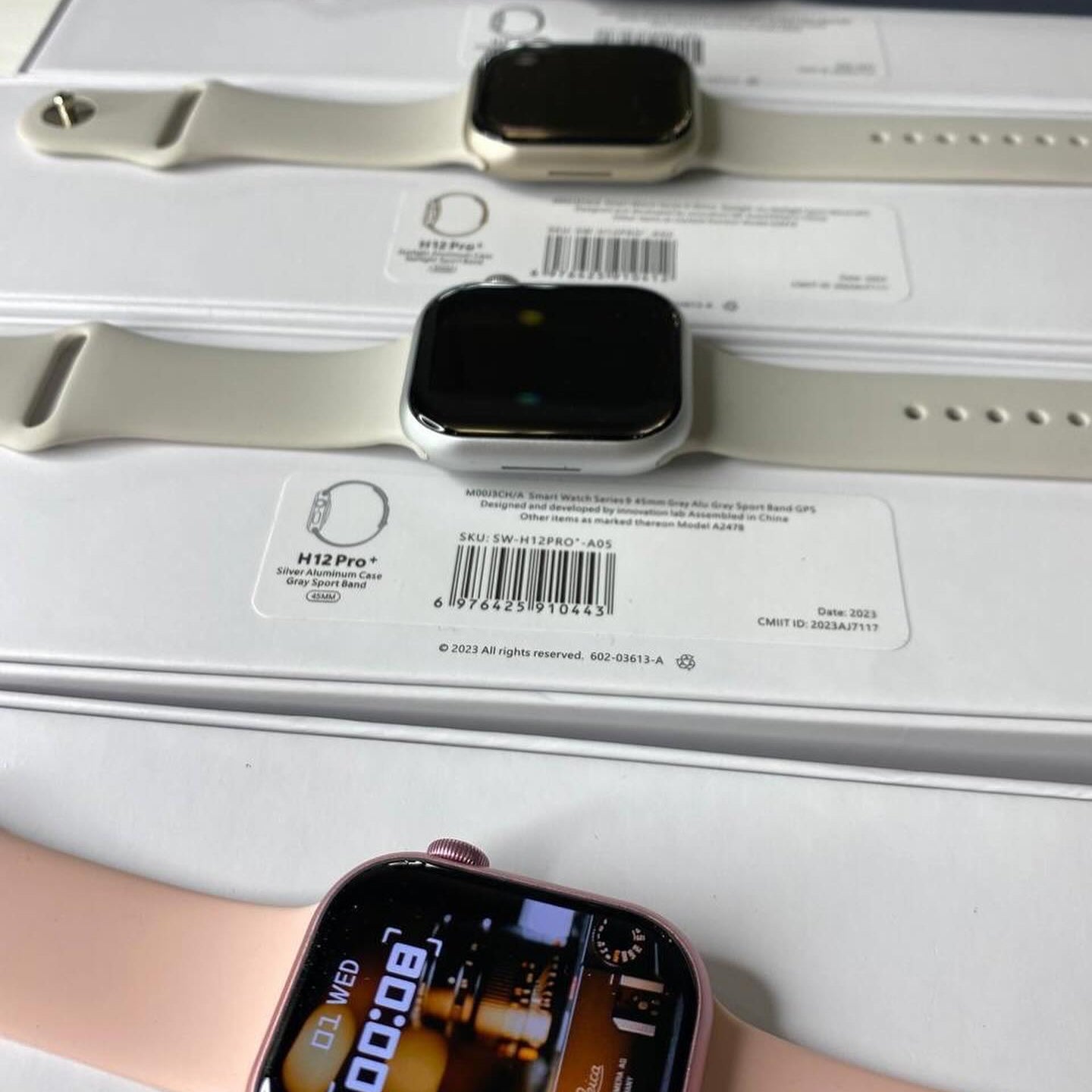 H12 Pro Plus AMOLED Smart Watch 4GB ROM Men 45mm Local Music Recording hello ￼