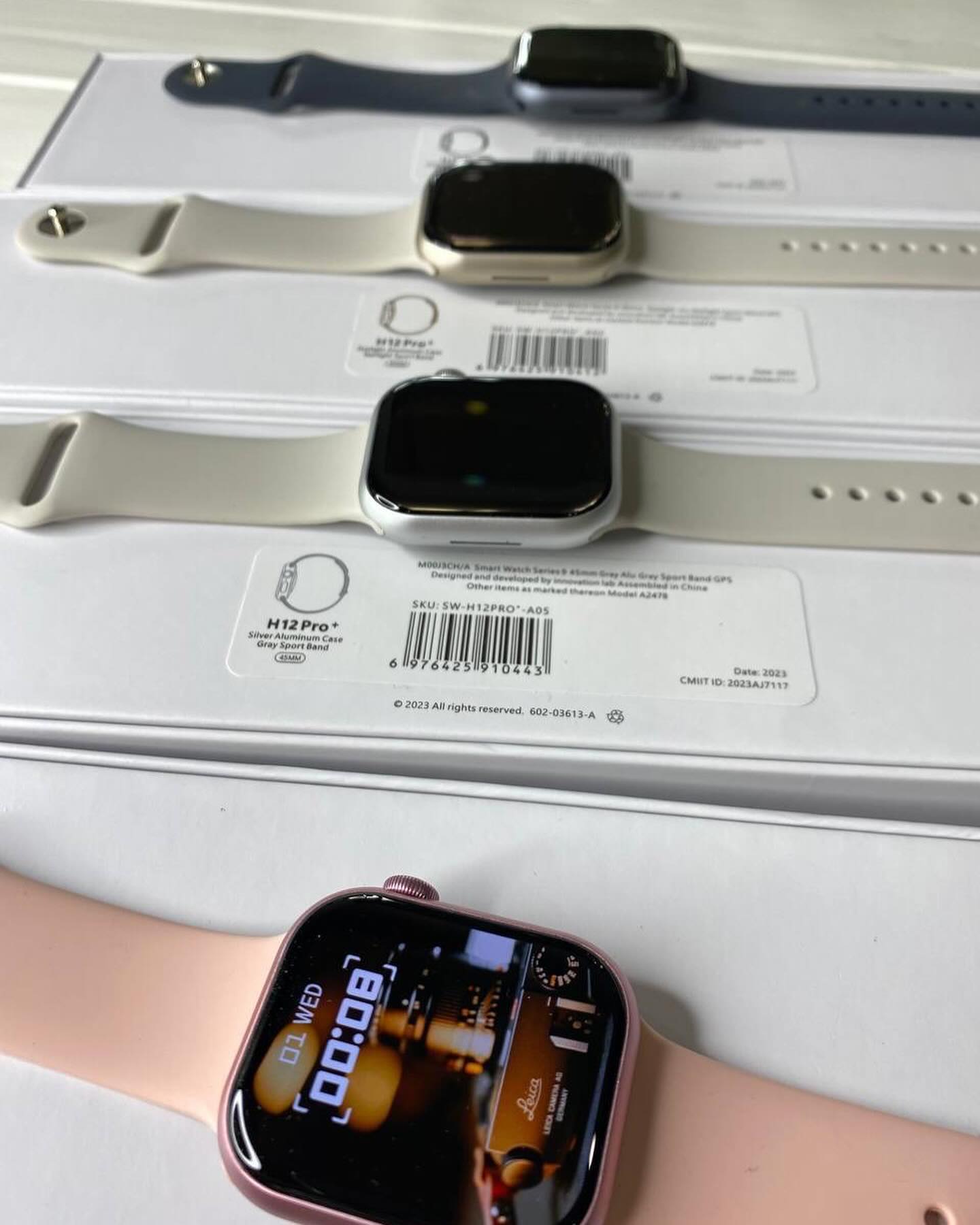 H12 Pro Plus AMOLED Smart Watch 4GB ROM Men 45mm Local Music Recording hello ￼