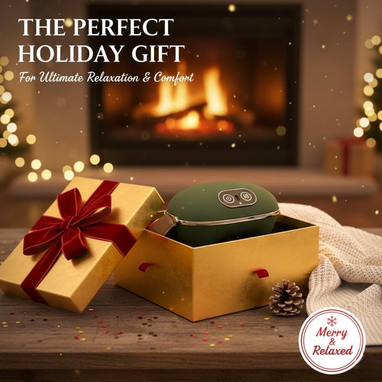 Heated Massager, Portable Shiatsu Neck and Back Massager, Electric Deep Tissue 4D Kneading Massage, Simulated Human Hand Design for Pain Relief and Muscle