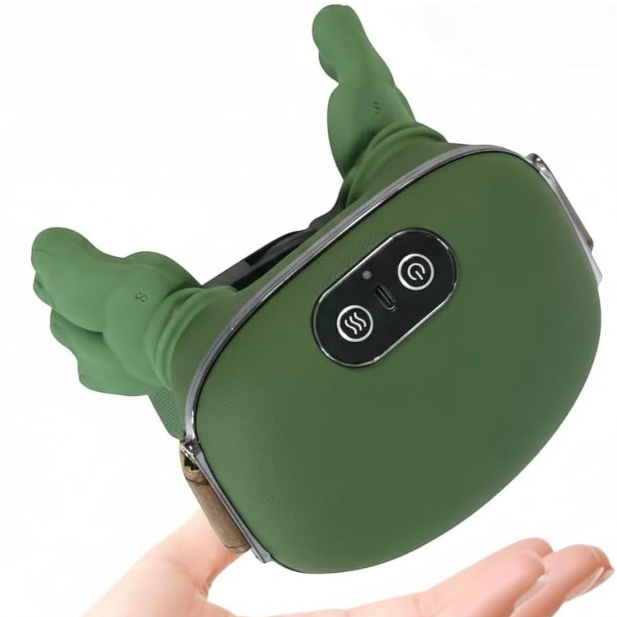 Heated Massager, Portable Shiatsu Neck and Back Massager, Electric Deep Tissue 4D Kneading Massage, Simulated Human Hand Design for Pain Relief and Muscle