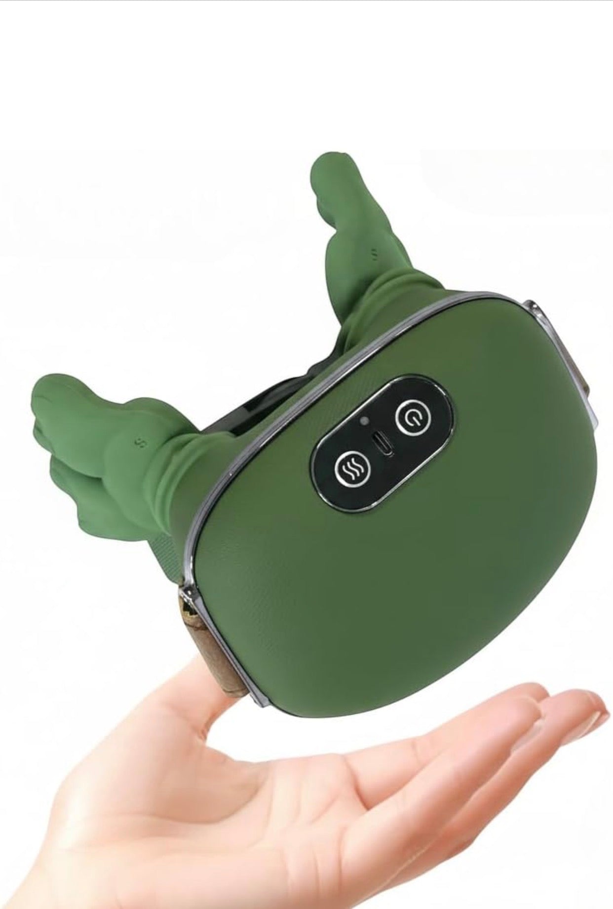 Heated Massager, Portable Shiatsu Neck and Back Massager, Electric Deep Tissue 4D Kneading Massage, Simulated Human Hand Design for Pain Relief and Muscle