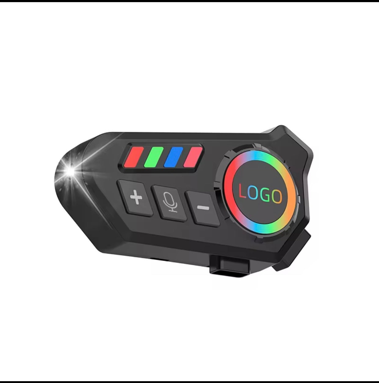 Wireless Motorcycle Helmet Bluetooth Headset | Dual Stereo Speakers Hands-Free Music & Call Control | Mic Earphones 8H Backup Play | Compatible with Android & iOS