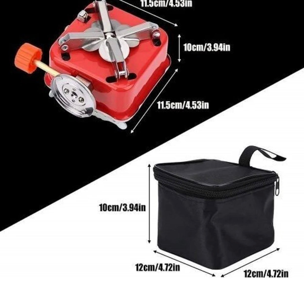 Ultralight Camping Stove Portable Mini Outdoor
Folding Metal Camping Gas Stainless Steel
Manual Butane Gas Stove (1 Burners)
