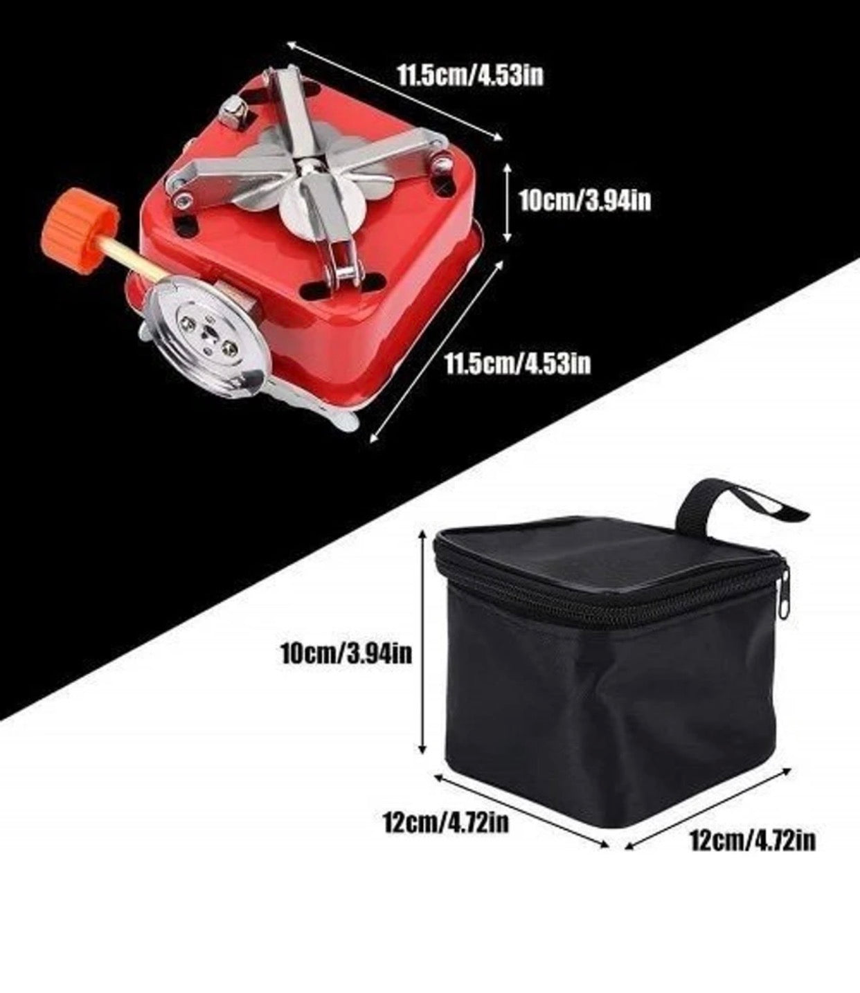 Ultralight Camping Stove Portable Mini Outdoor
Folding Metal Camping Gas Stainless Steel
Manual Butane Gas Stove (1 Burners)