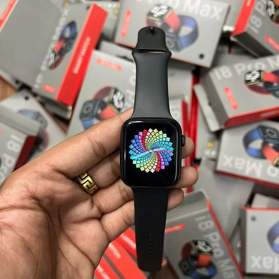 i8 Pro Max Full Touch Screen Bluetooth Smartwatch with Activity Tracker Compatible with Android & iOS Smartphones