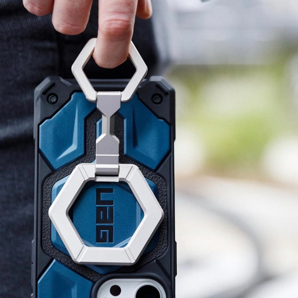 Magnetic Phone Ring Stand Compatible with Mag-Safe Magnet, Removable Metal Finger Ring Grip & 360 Rotation Adjustable Kickstand for iPhone 16/15/14/13, Galaxy S24/S23/S22 - Black