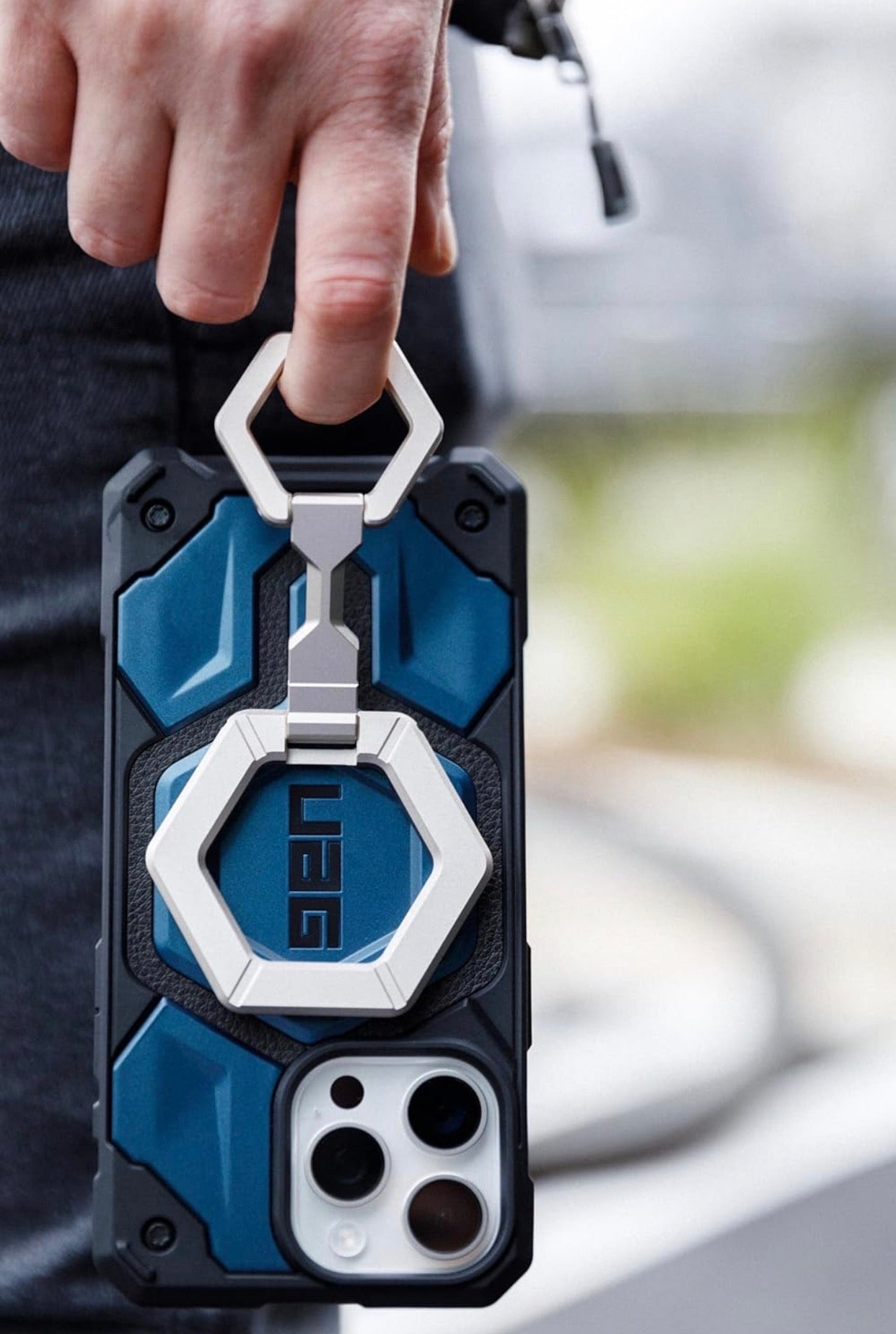 Magnetic Phone Ring Stand Compatible with Mag-Safe Magnet, Removable Metal Finger Ring Grip & 360 Rotation Adjustable Kickstand for iPhone 16/15/14/13, Galaxy S24/S23/S22 - Black