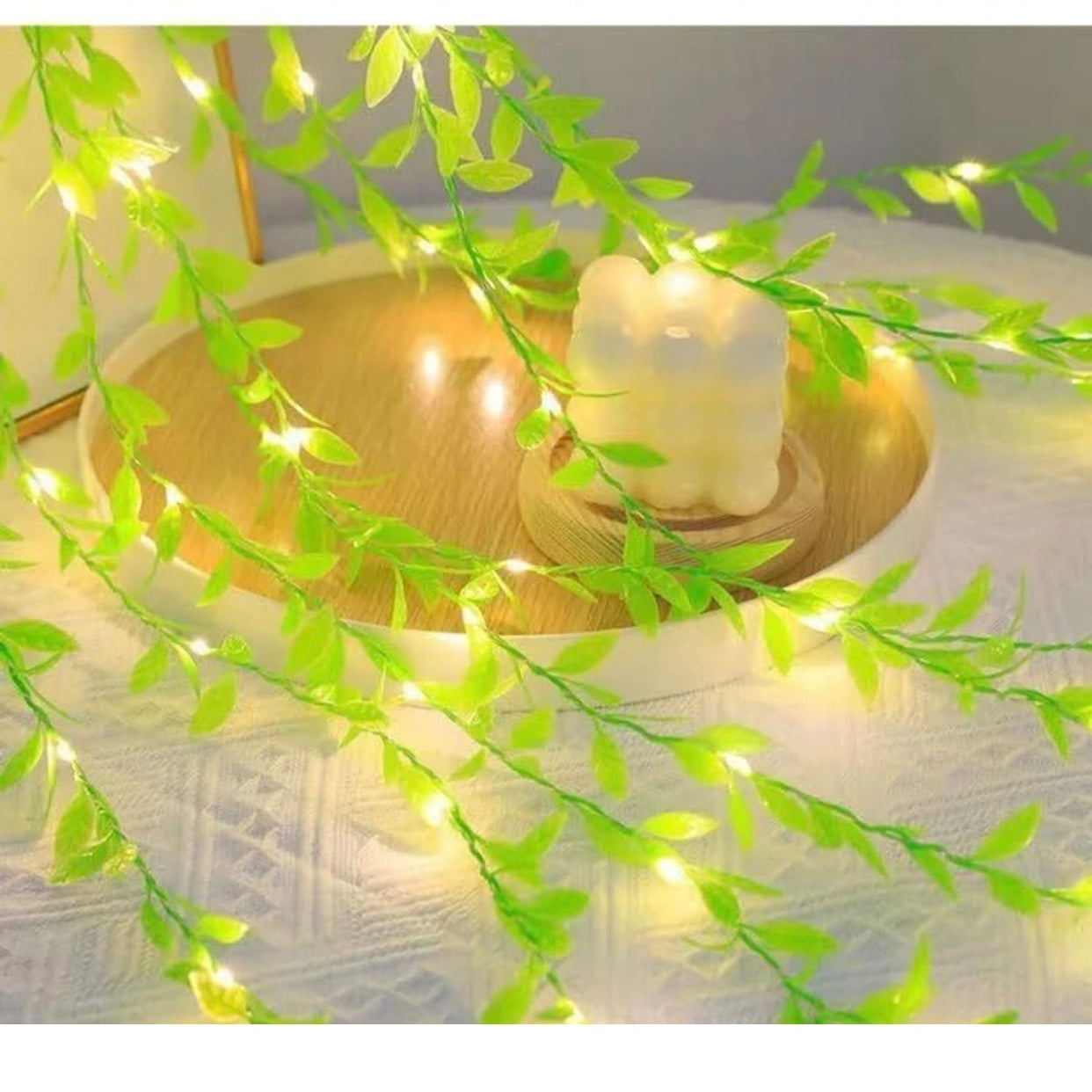 Green Leaf Curtain Ultra Bright Light